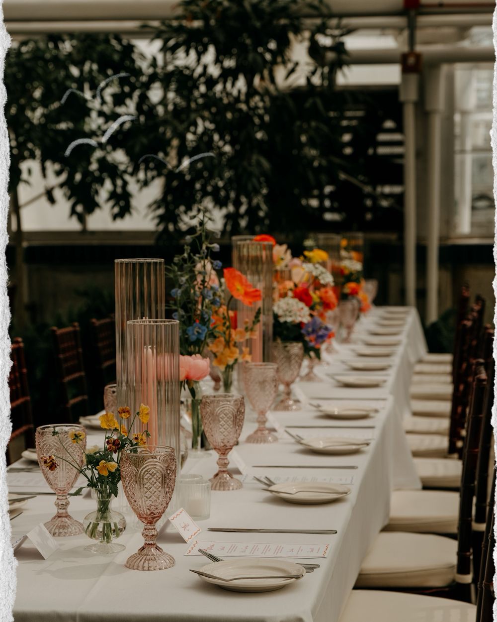 Wedding tablescape details